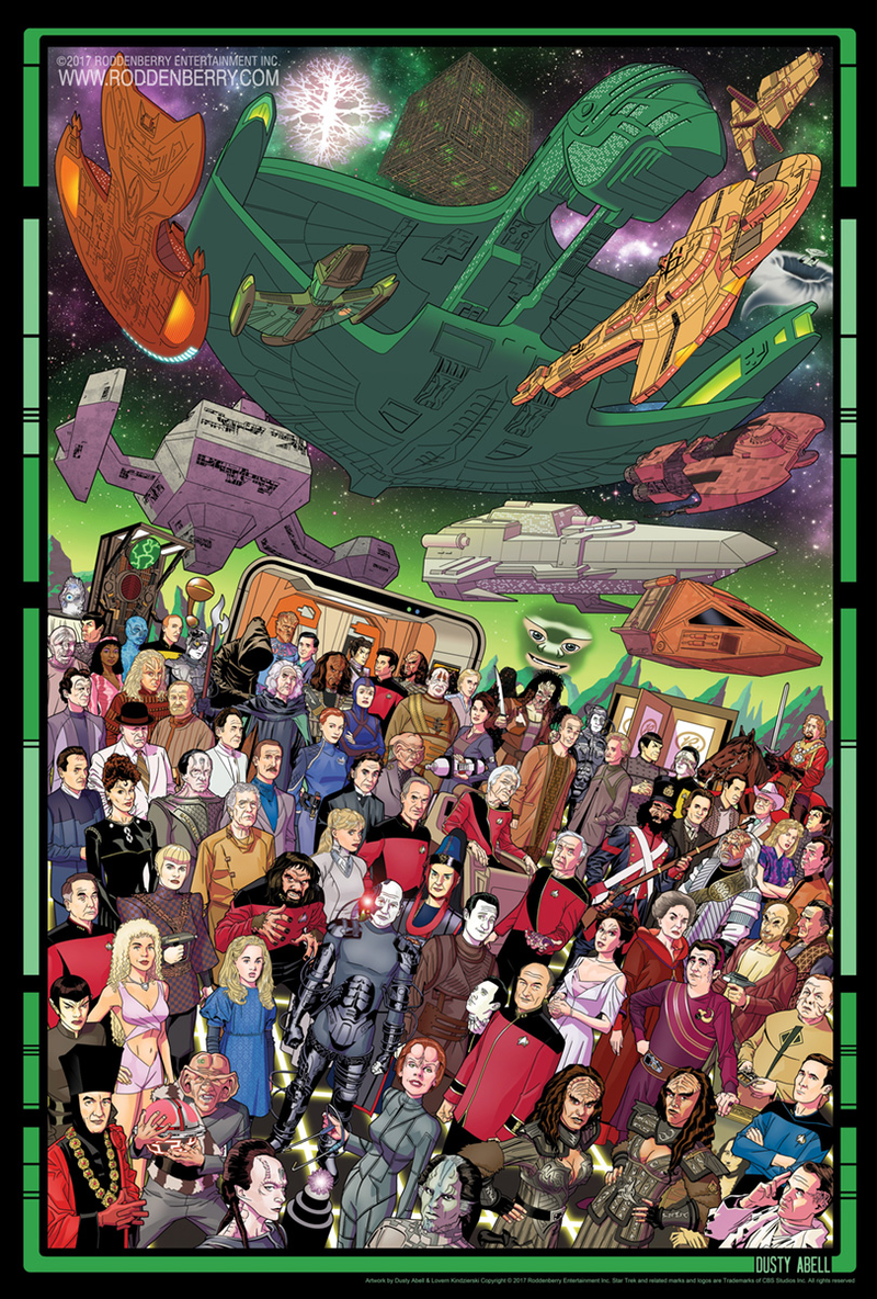Illustration for article titled Can You Identify Every Character in These Special 30th Anniversary Star Trek: The Next Generation Posters?